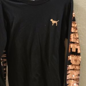 Long-sleeved bling t shirt